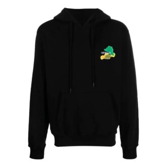 Brush Arrows Slim Skate Hoodie “Black Multi-Color”