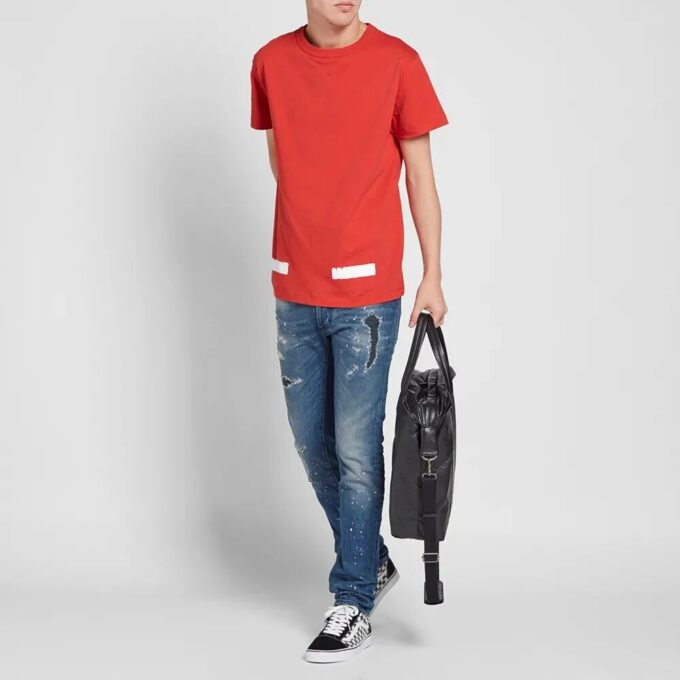 Brushed Diagonal S/S T-Shirt