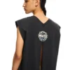 Butterfly Patch Open Back Tank Top
