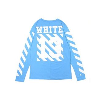 C/O 13 Alphabet Stripe Long Sleeves Unisex Blue o 13T