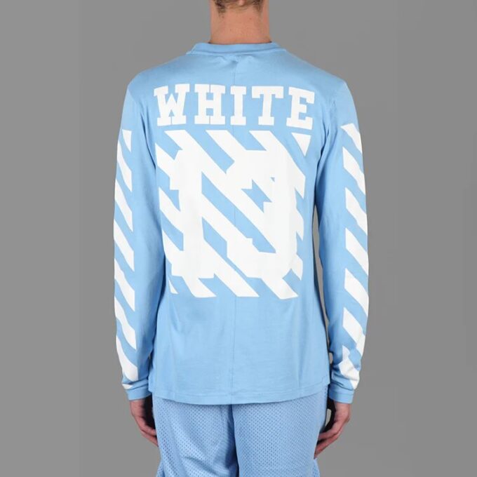 C/O 13 Alphabet Stripe Long Sleeves Unisex Blue o 13T