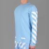 C/O 13 Alphabet Stripe Long Sleeves Unisex Blue o 13T