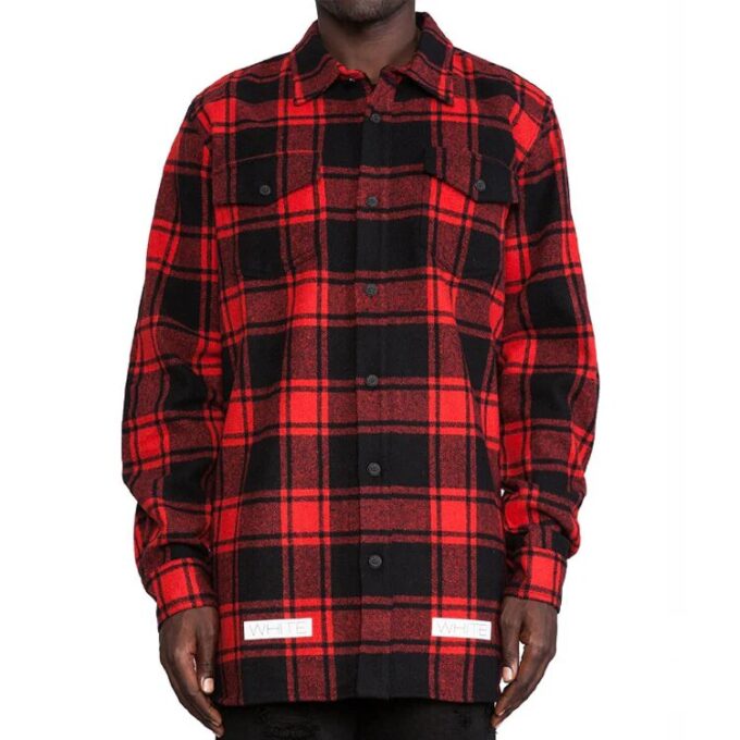 C/O VIRGIL 14SS Shirt Unisex BlackRed