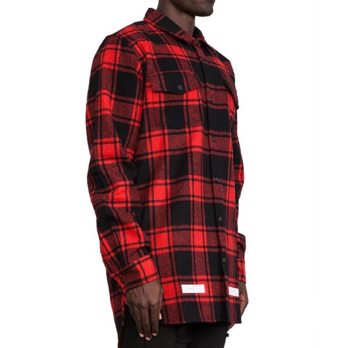 C/O VIRGIL 14SS Shirt Unisex BlackRed