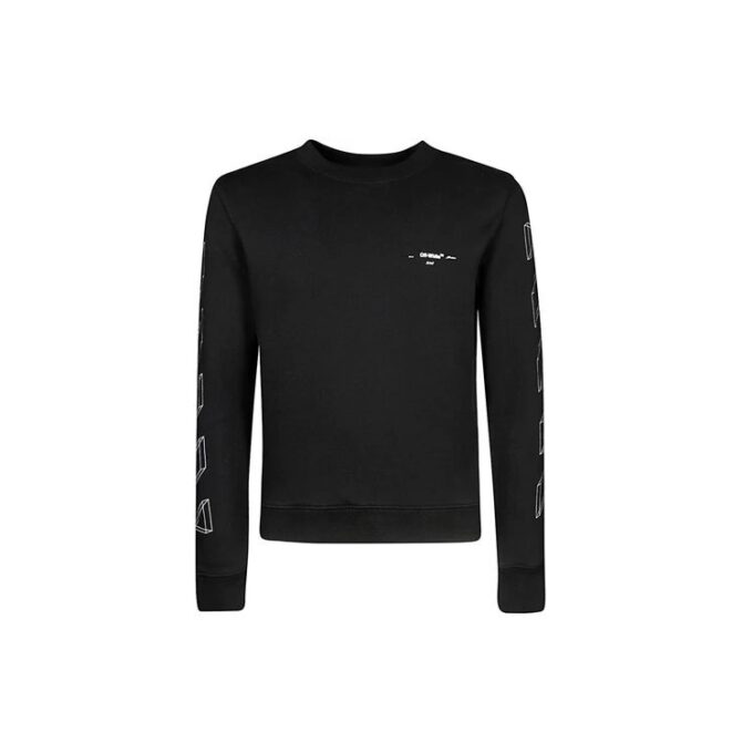 C O Virgil Abloh 3D Diag Lines Sweater “Black White”