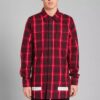 C O Virgil Abloh Back Diagonal Stripes Shirt “Black Red”
