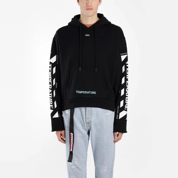 C/o Virgil Abloh Diag Temperature Cropped Men Black