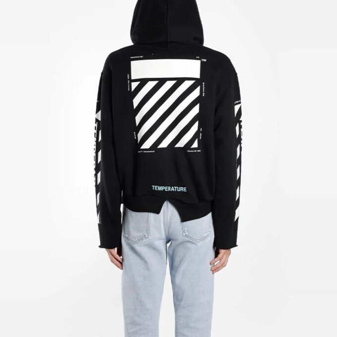C/o Virgil Abloh Diag Temperature Cropped Men Black