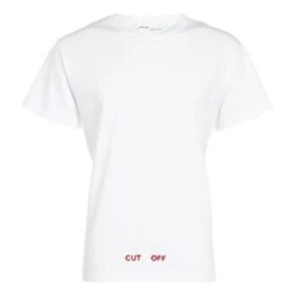 C O VIRGIL ABLOH FW CUT Alphabet Short Sleeve White