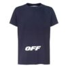 C O VIRGIL ABLOH Gradient Washed Blue Alphabet Short Sleeve
