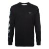 C/O Virgil Abloh Men’ s Black Diag Arrows Long Sleeve T-Shirt
