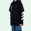 C/O Virgil Abloh Men’ s Black Diag Mariana Hooded Tee