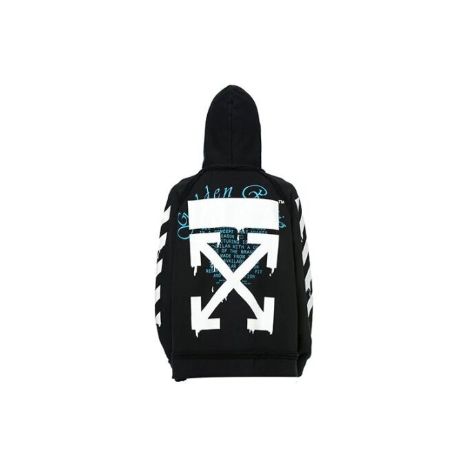 c/o virgil abloh men’ s black dripping arrows incompiuto