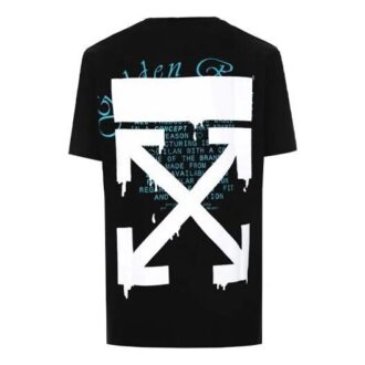 C/O Virgil Abloh Men’ s Black Fibonacci Dripping Arrows Slim