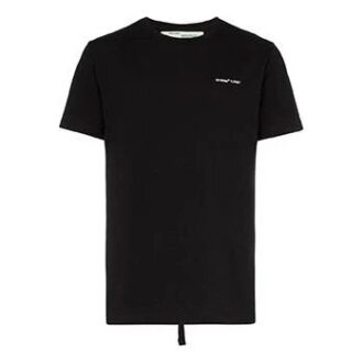 c/o virgil abloh men’ s black logo short sleeve slim tee