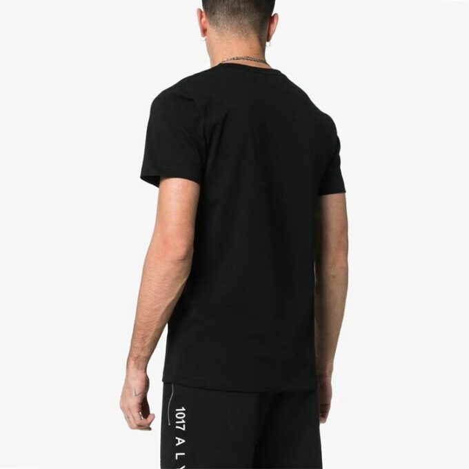 c/o virgil abloh men’ s black logo short sleeve slim tee