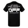 C/O Virgil Abloh Men’ s Black Wavy Line Logo Slim Tee Black