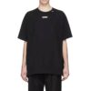 C/O Virgil Abloh Men’ s Black Wavy Line Logo Slim Tee Black