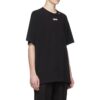 C/O Virgil Abloh Men’ s Black Wavy Line Logo Slim Tee Black