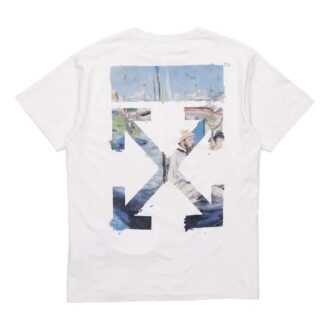 c/o virgil abloh men’ s colored arrows short sleeve oversize tee
