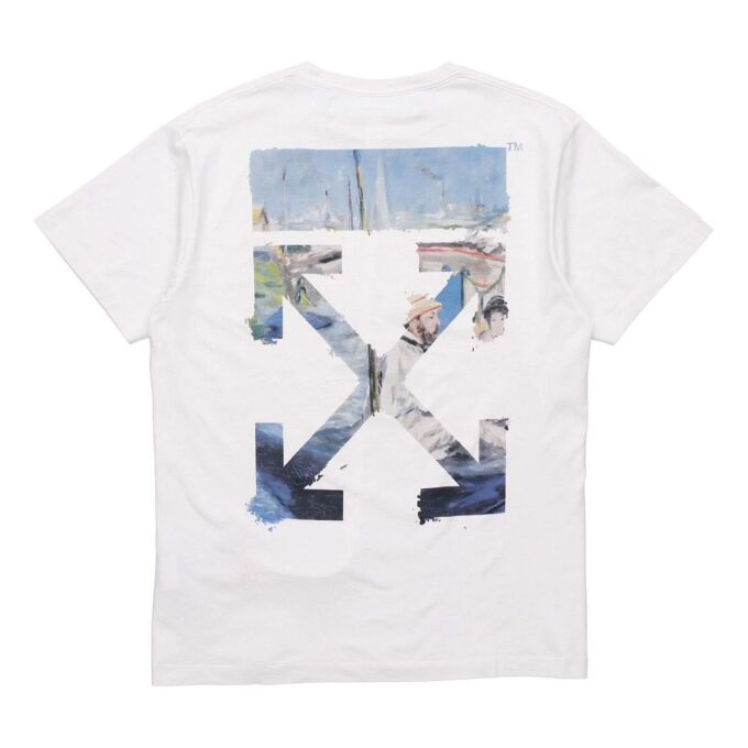 c/o virgil abloh men’ s colored arrows short sleeve oversize tee