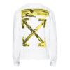 C/O Virgil Abloh Men’ s White Acrylic Arrows Sweatshirt