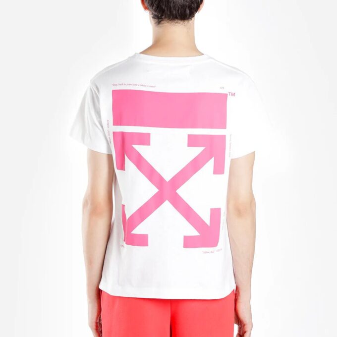 c/o virgil abloh men’ s white bart glasses short sleeve tee