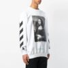 C/O Virgil Abloh Men’ s White Diag Monalisa Crewneck Sweater White
