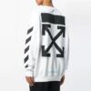 C/O Virgil Abloh Men’ s White Diag Monalisa Crewneck Sweater White