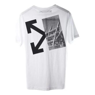 C/O Virgil Abloh Men’ s White Splitted Arrows Over Tee