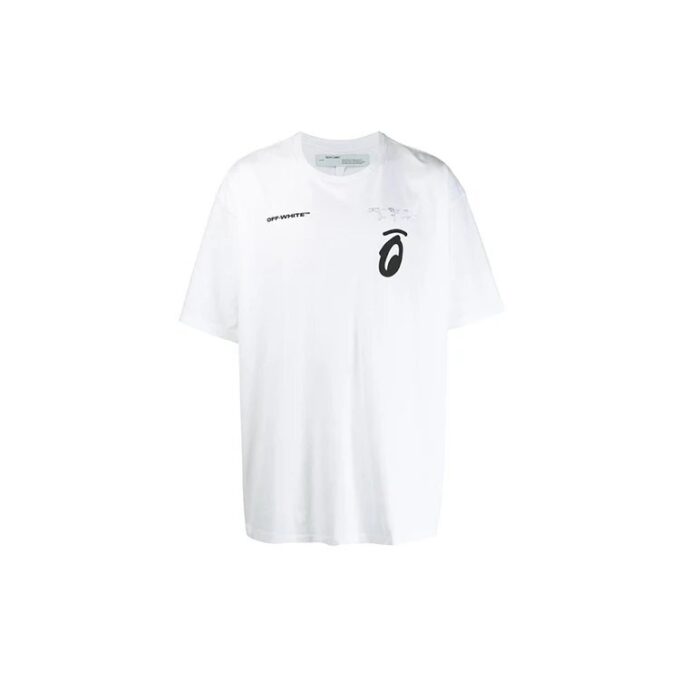 C/O Virgil Abloh Men’ s White Splitted Arrows Over Tee