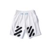 C O VIRGIL ABLOH Tiger Stripes Shorts White