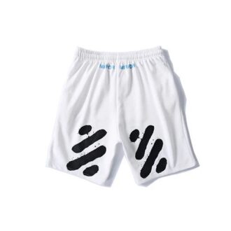 C O VIRGIL ABLOH Tiger Stripes Shorts White