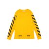 C/O VIRGIL OW 13 Alphabet Stripe Long Sleeves Unisex Yellow