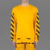 C/O VIRGIL OW 13 Alphabet Stripe Long Sleeves Unisex Yellow