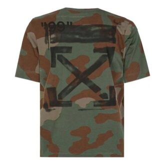 Camouflage Army Green Short Sleeve Loose