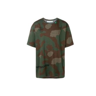 Camouflage Army Green Short Sleeve Loose