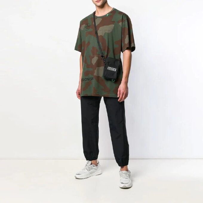Camouflage Army Green Short Sleeve Loose