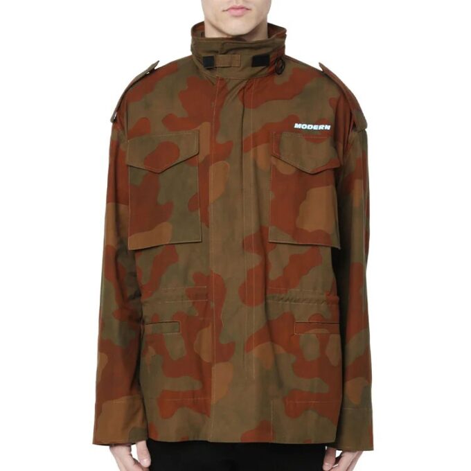 Camouflage Cotton Oversize Field Jacket