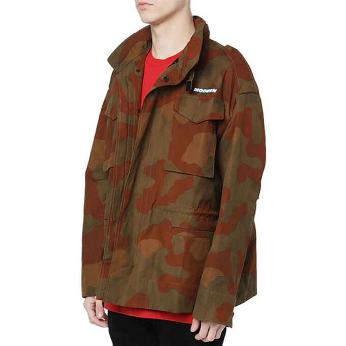 Camouflage Cotton Oversize Field Jacket