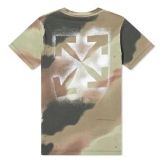 Camouflage Print Stencil Short Sleeve