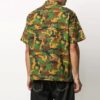 Camouflage Printing Short Sleeve Shirt Version Green