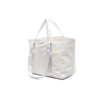 Canvas Logo Printing Tote White