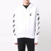 Carav Arrow Slim Zip Hoodie “White/Black”