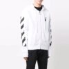 Carav Arrow Slim Zip Hoodie “White/Black”