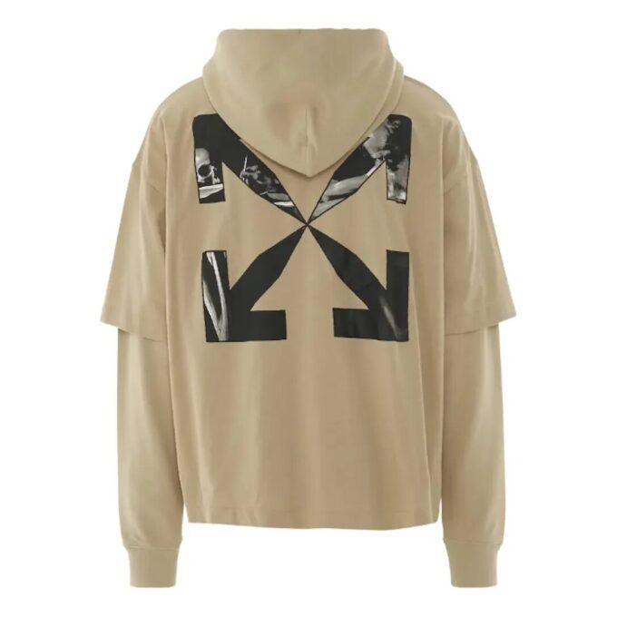 Caravaggio Arrow Double Hooded T-Shirt “Dark Sand”