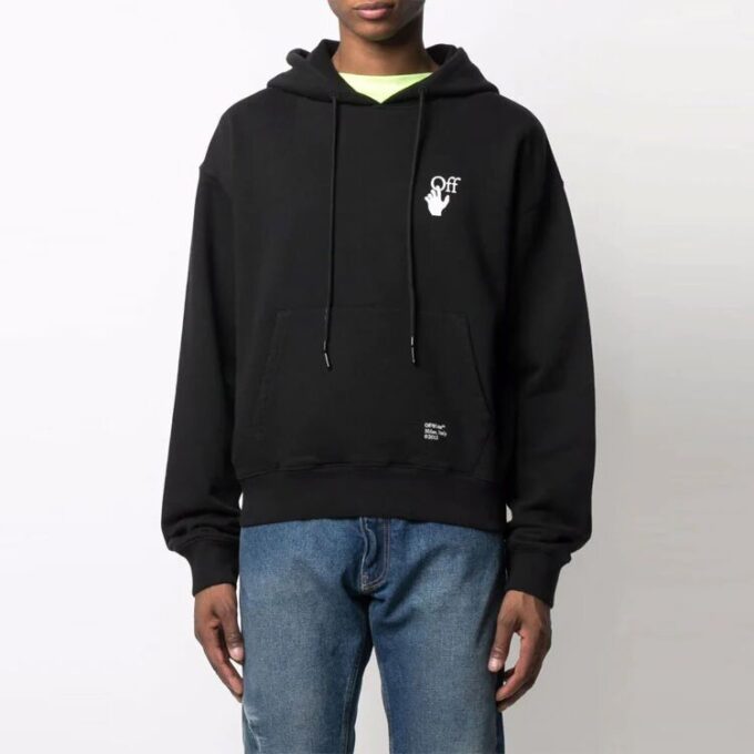 Caravaggio Arrow Over Hoodie “Black/White”
