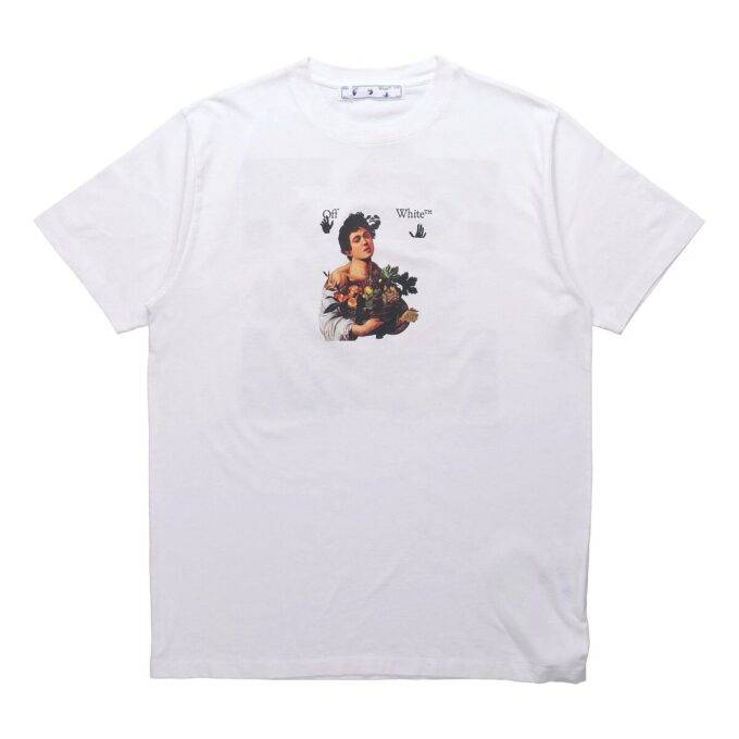 Caravaggio Boy Slim Tee “White/Black”