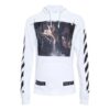 Caravaggio Hooded Pullover Men White