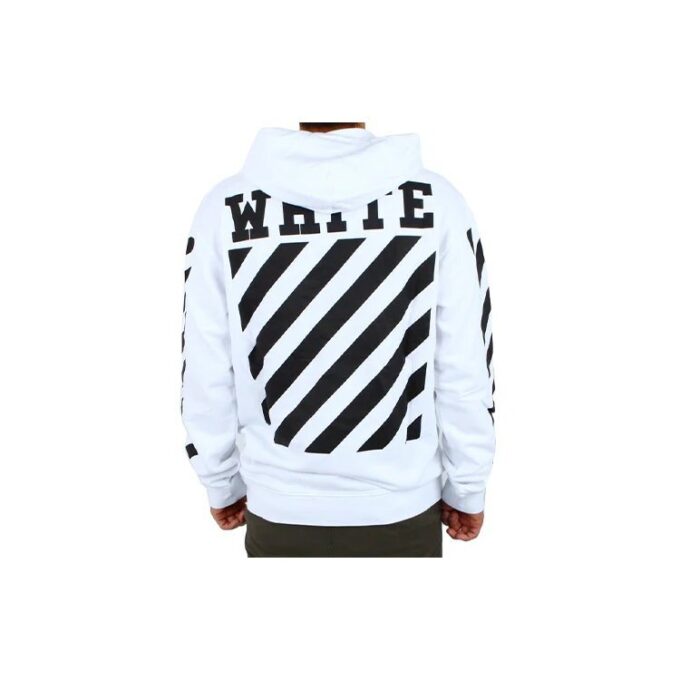Caravaggio Hooded Pullover Men White